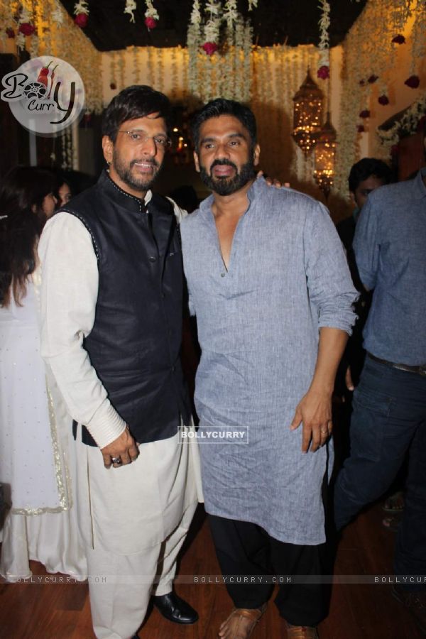 Suniel Shetty and Javed Jaffery at Eid Bash!