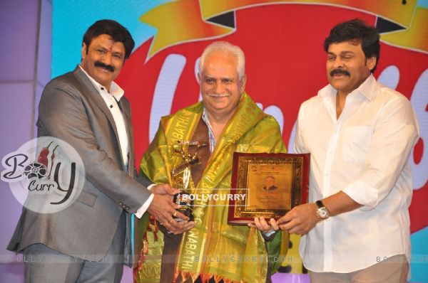 Ramesh Sippy and Chiranjeevi at TSR Tv9 National Awards
