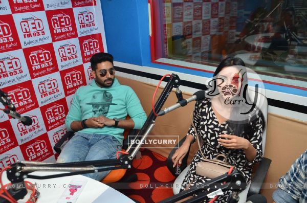 Asin and Abhishek Interacts at  Fever FM for Promotions of All is Well