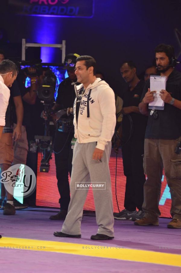 Salman Khan at Pro Kabaddi