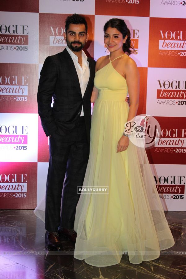 Virat Kohli and Anushka Sharma at Vogue Beauty Awards