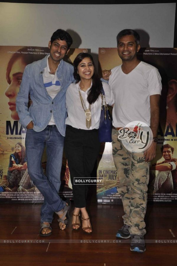 Shweta Tripathi and Neeraj ghaywan at Promotions of Masaan