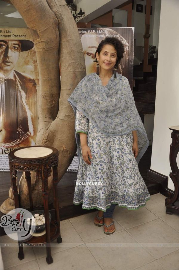 Manisha Koirala Snapped at an Interview for her Movie Chehre