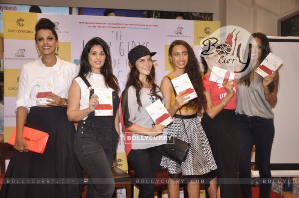 Celebs pose for the media at the Book Launch of 'The Lazy Girl's Guide to Being Fit'