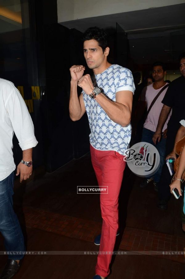 Sidharth Malhotra for Promotions of Brothers