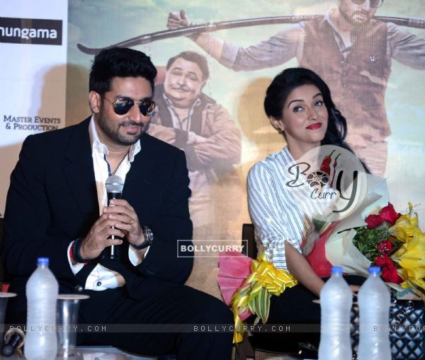 Abhishek Bachchan and Asin for Promotions of All is Well in Gurgaon