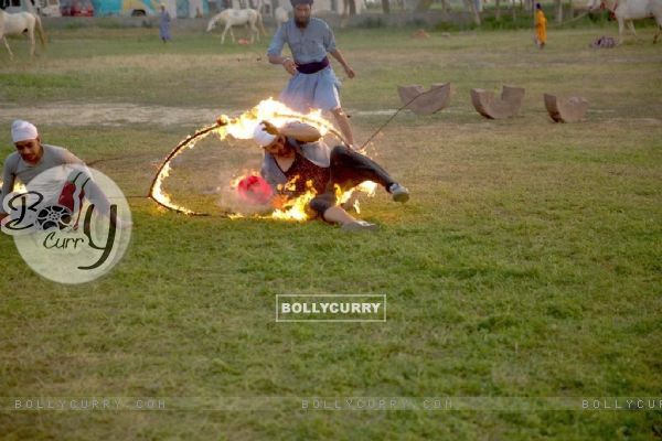 Akshay Kumar Caught on Fire during a Stunt Shoot