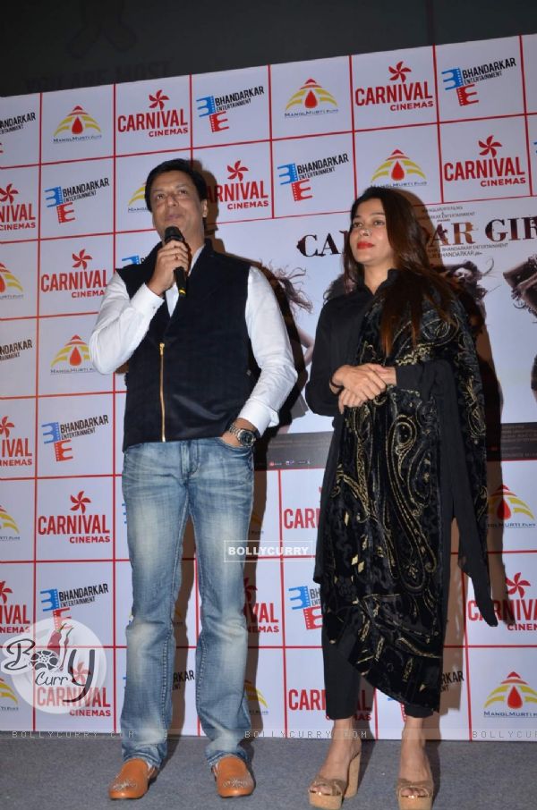Madhur Bhandarkar and Sangeeta Ahir at Trailer Launch of Calendar Girls