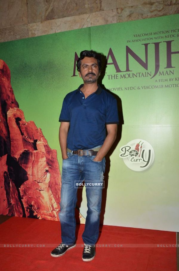 Nawazuddin Siddiqui at Screening of Manjhi - The Mountain Man