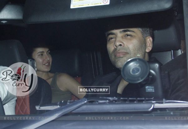 Karan Johar and Katrina Kaif Snapped at Aamir Khan's House