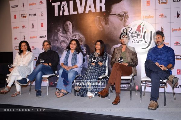 Konkona Sen, Irrfan Khan, Vishal Bhardwaj and Neeraj Kabi at  Trailer Launch of Talvar