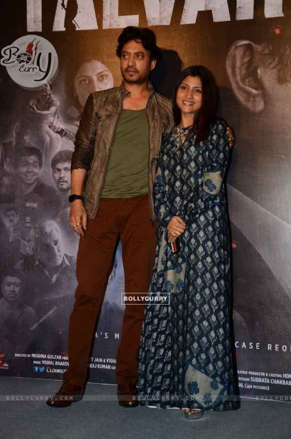 Irrfan Khan and Konkona Sen Sharma at Trailer Launch of Talvar (375549)