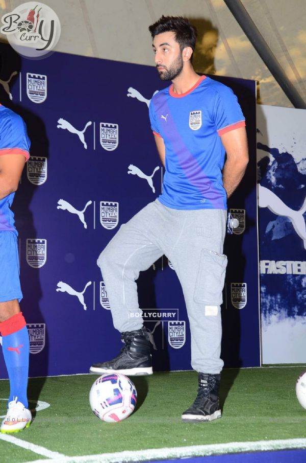Ranbir Kapoor at Mumbai FC Tee Launch With PUMA