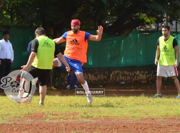 Ranbir Kapoor Snapped Practicing Soccer with Full Dedication