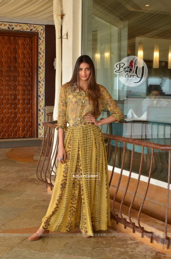 Athiya Shetty Poses During Promotions of Hero