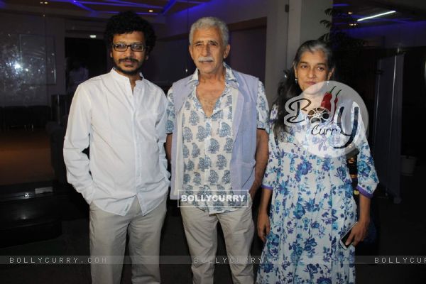 Naseeruddin Shah and Ratna Pathak Shah at Screening of Marathi Movie 'Highway'