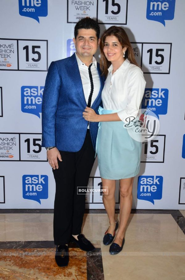Dabboo Ratnani With His Wife at Lakme Fashion Week