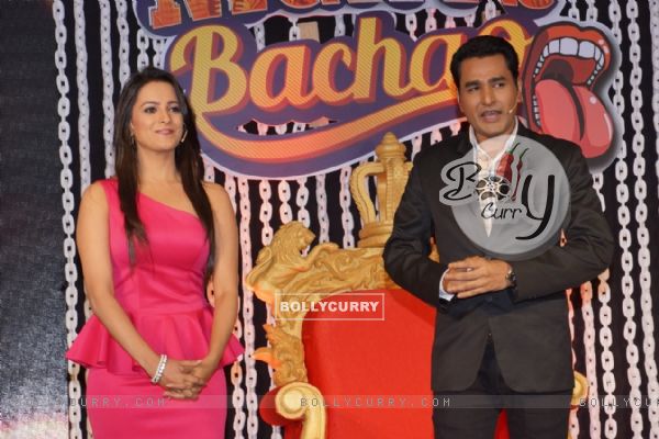 Anita Hassanandani and Mubeen at Launch of 'Comedy Nights Bachao'