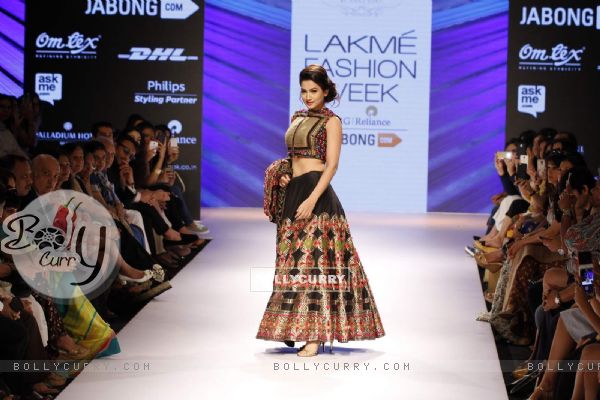 Gauahar Khan at Lakme Fashion Week