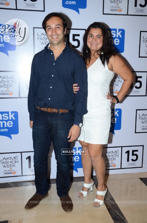 Aditya Hatkari and Divya Palat at Lakme Fashion Week Day 3