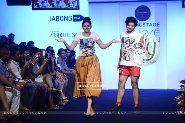 Ali Fazal and Deeksha Seth at Lakme Fashion Week Day 3