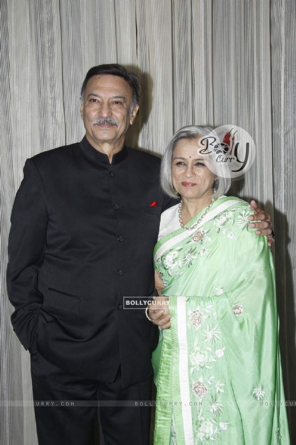 Suresh Oberoi with his wife at Vivek Oberoi's Charity Event