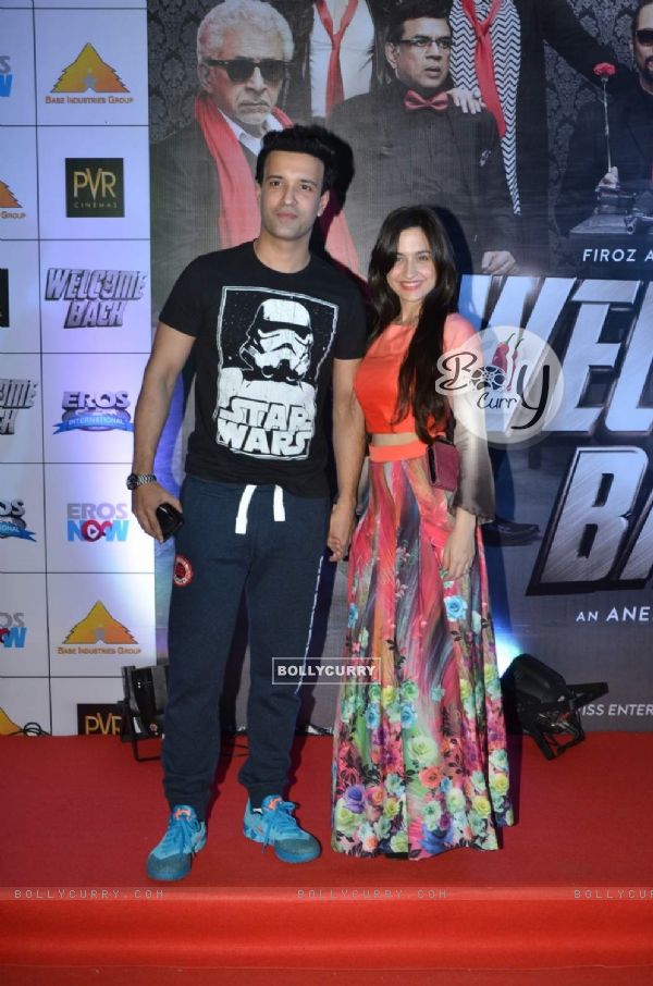 Aamir Ali and Sanjeeda Shaikh at Premiere of Welcome Back