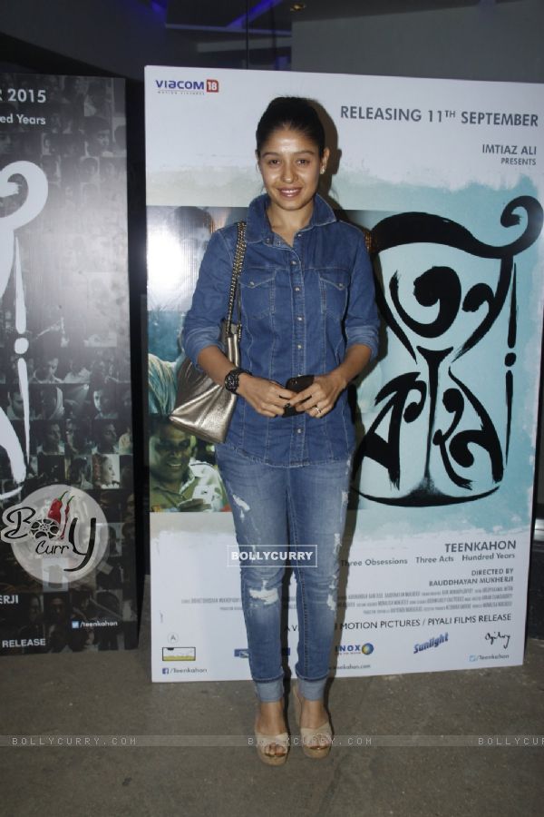 Sunidhi Chauhan at Screening of Bengali Film 'Teenkahon'