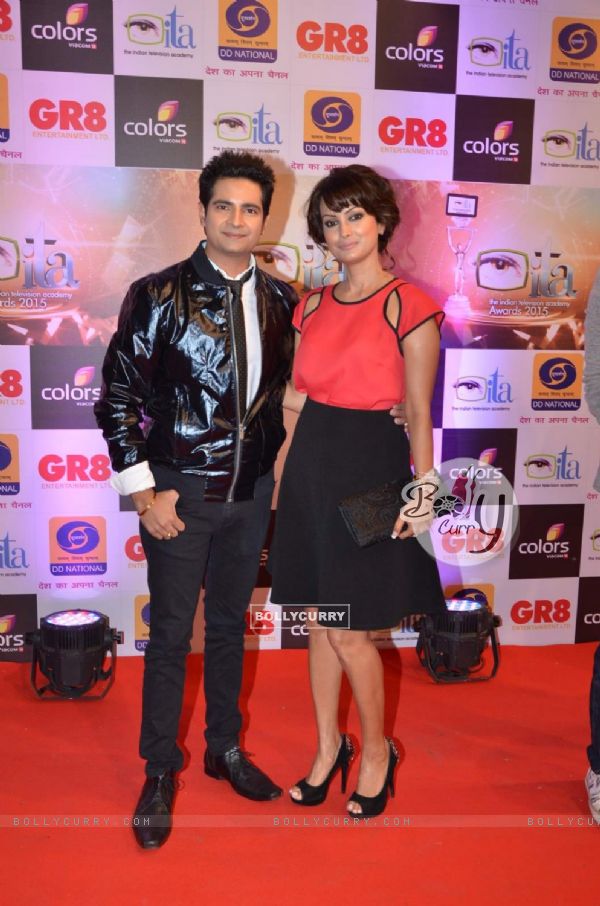 Karan Mehra and Nisha Rawal at GR8 ITA Awards