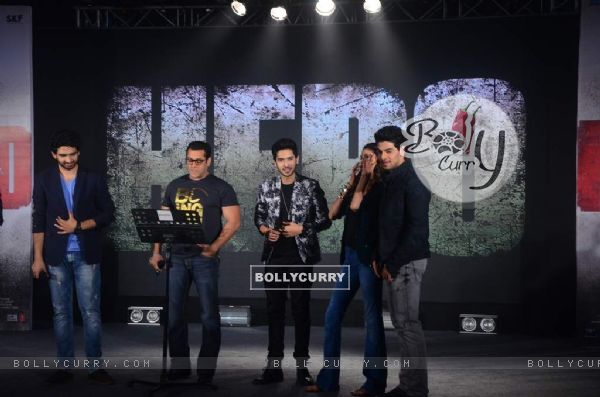 Salman, Amaal and Armaan Malik and Sooraj - Athiya at Music Launch of 'Hero'