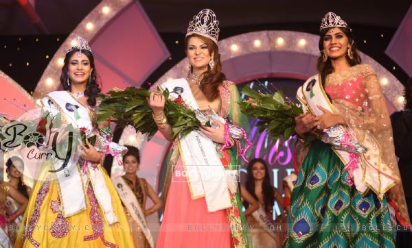 Shivani Govender, Stephanie Lohale and Apeksha Porwal at Finale of 24th Miss India Worldwide 2015