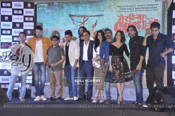 Suresh Raina and Cast of Meeruthiya Gangsters at Music Launch