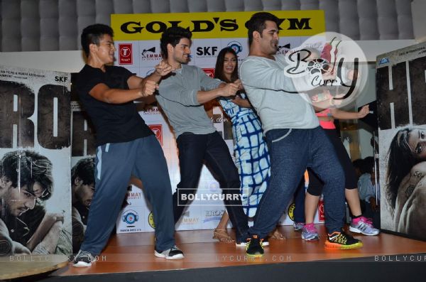 Sooraj Pancholi and Athiya Shetty for Promotions of Hero at Gold's Gym (377511)