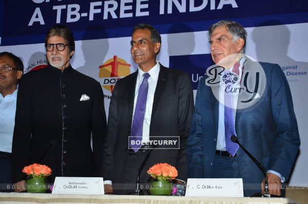 Amitabh Bachchan and Ratan Tata at TB Free India Press Meet