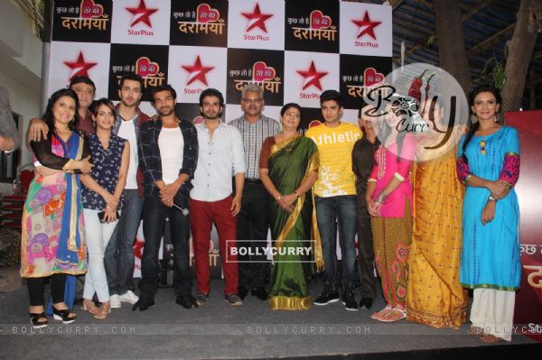 Cast of 'Kuch Toh Hai Tere Mere Darmiyaan' at Launch by Star Plus