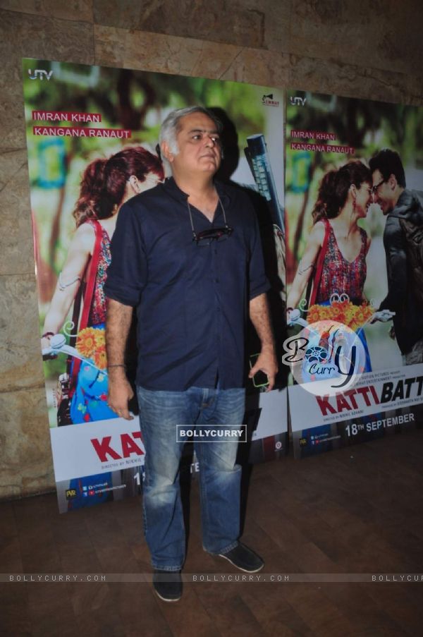 Hansal Mehta poses for the media at the Special Screening of Katti Batti