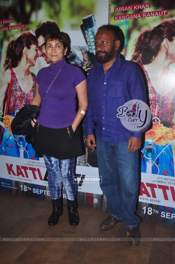 Ketan Mehta and Deepa Sahi pose for the media at the Special Screening of Katti Batti (378455)