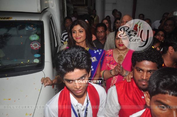 Shilpa Shetty's Ganpati Visarjan!