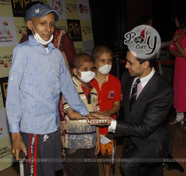 Imran Khan was snapped interacting with Kids at the Special Screening of Katti Batti
