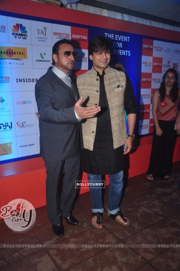 Vivek Oberoi and Gulshan Grover at the Glow Show Event