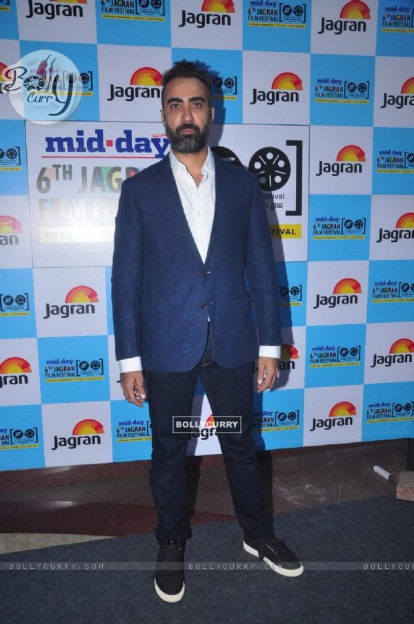 Ranvir Shorey poses for the media at the Opening of the 6th Jagran Film Festival