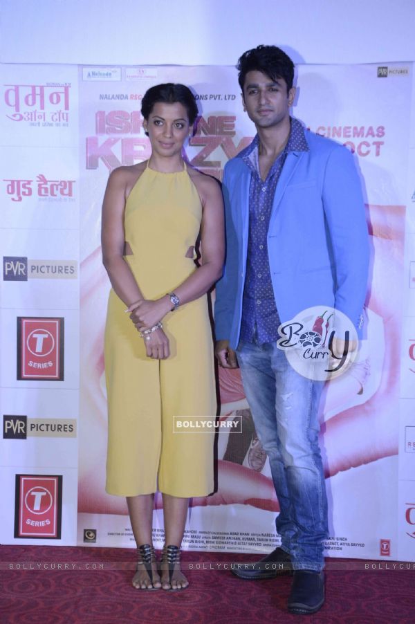 Mugdha Godse and Nishant Malkani pose for the media at the Trailer Launch of Ishq ne Krazy Kia Re
