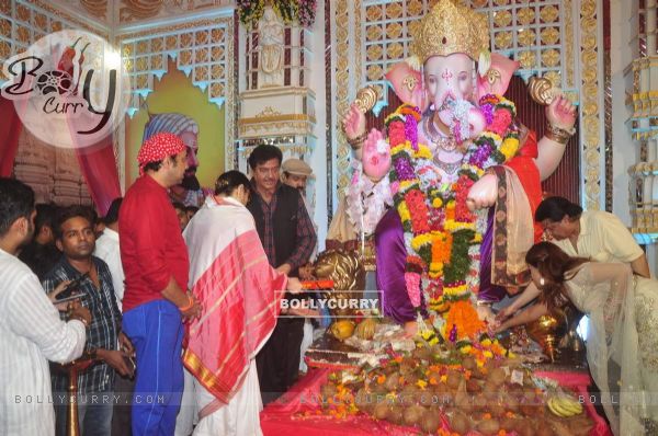 Shatrughan Sinha at Ganesh Puja