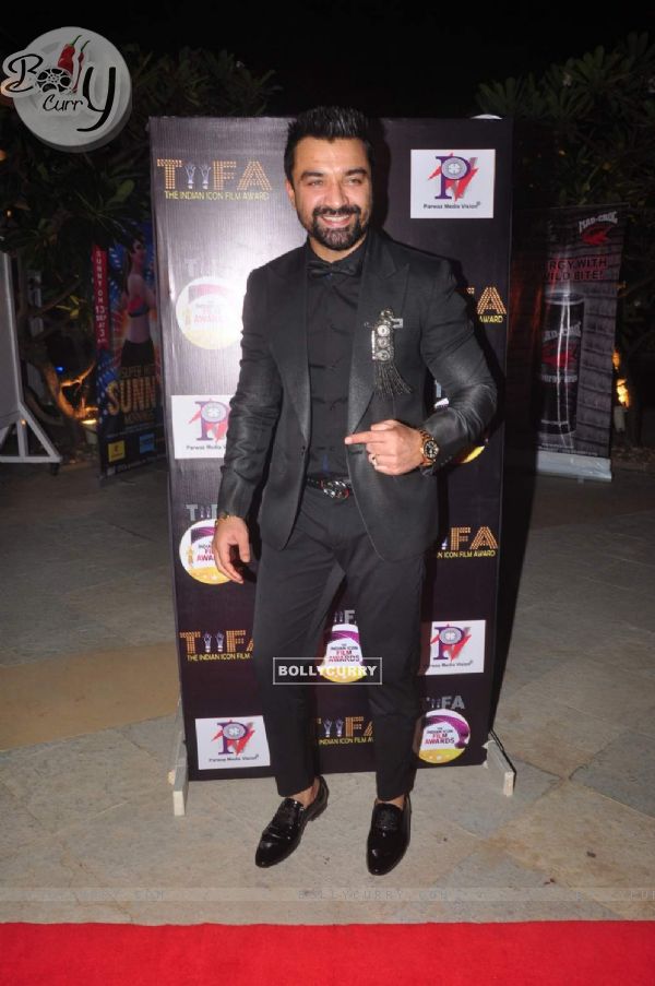 Ajaz Khan poses for the media at  at TIFA Awards