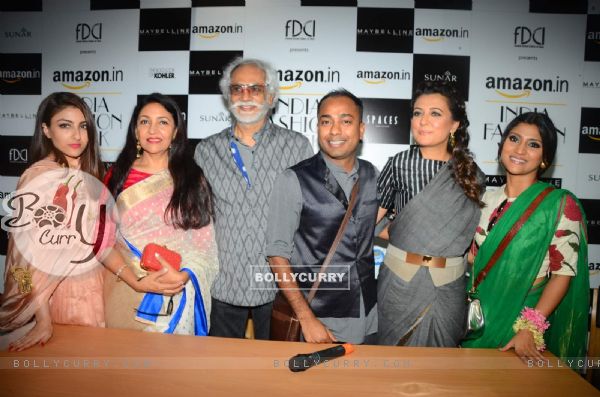 Soha ALi Khan, Deepti Naval, Mini Mathur and Konkona Sen at Amazon India Fashion Week Day 1