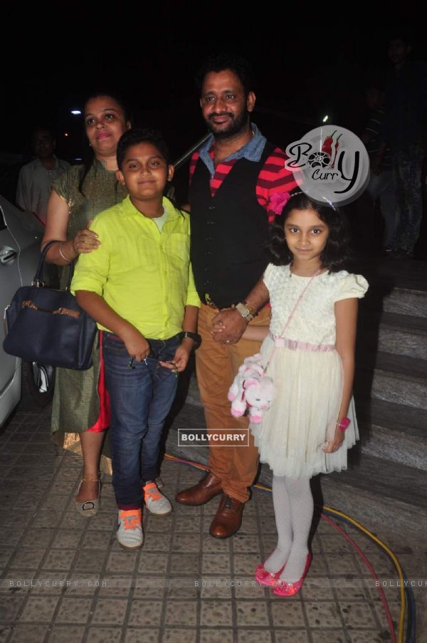 Resul Pookutty With His Family Attends Premiere of Jazbaa