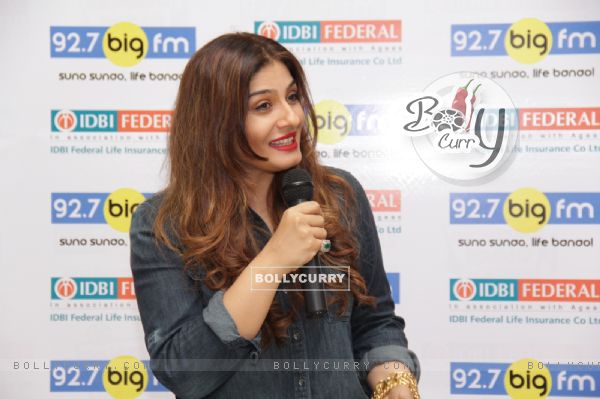 Raveena Tandon Interacts With Media at BIG 92.7 FM's 'Badon ki Paathshala' Campaign