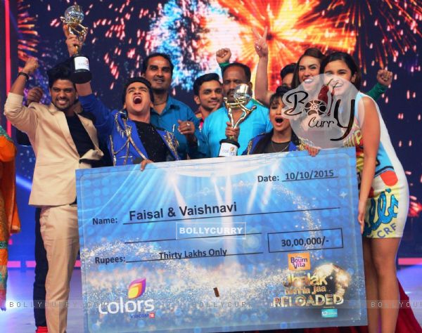 Faisal Khan and Vaishanvi Winning Moment at Jhalak Dikhhla Jaa Reloaded