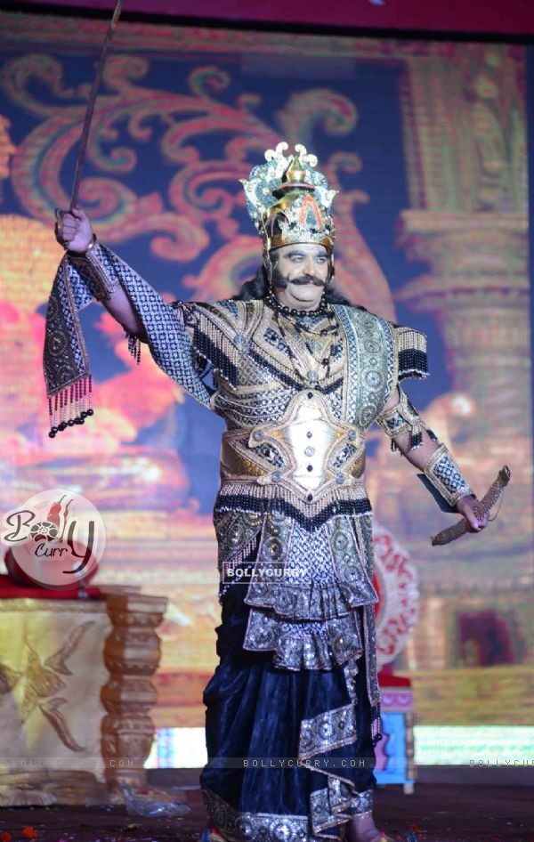 Surendra Pal as Raavan at Luv Kush - Ram Leela Dress Rehearsal