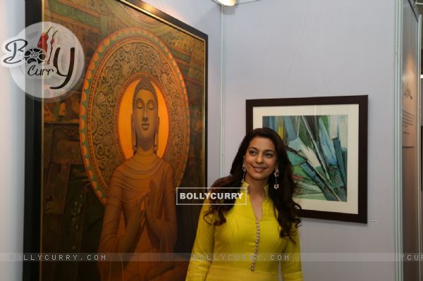 Juhi Chawla at Retrospective Exhibition